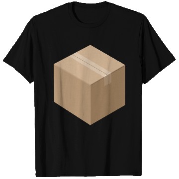 Discover 3D Isometric Cardboard Box T Shirts