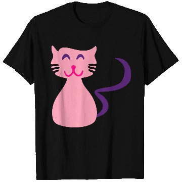 Discover ♥ټCute Giggly Pink Kitty Cat-Meow Meowټ♥ T Shirts