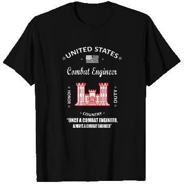 Discover combat engineer, us army combat engineer, army com T Shirts