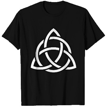 Discover Triquetra circle interlaced irish white black T Shirts