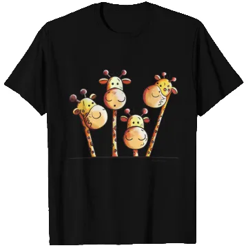 Discover Giraffe Family - Giraffes - Kids - Comic -Gift T Shirts
