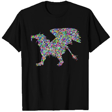 Discover Low Poly Triangular Griffin Silhouette T Shirts