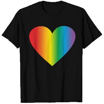 Discover Lgbt rainbow heart, gay heart T Shirts