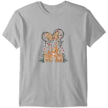 Discover Disney Gingerbread Castle T Shirts, Christmas Castle T Shirts