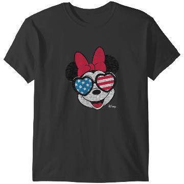 Discover Disney - Minnie Flag Glasses T-Shirts