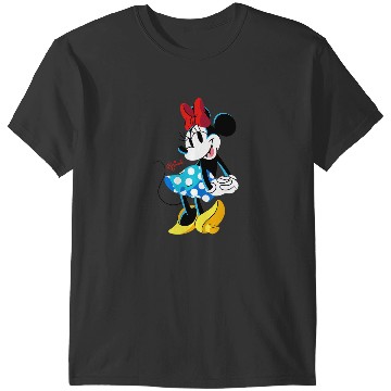 Discover Disney Minnie Mouse Polka-Dot Skirt Cute Retro  Pose T-Shirts
