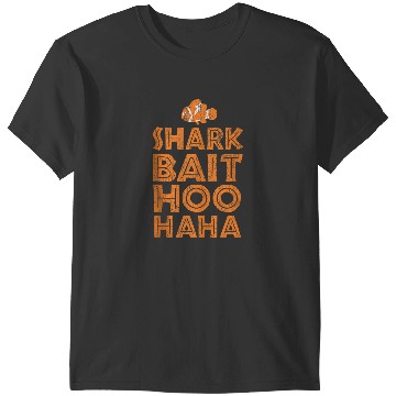 Discover Disneyss Pixars Finding Nemo Shark Bait Hoo Haa Distressed Logo T-Shirts
