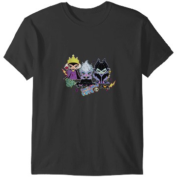 Discover Disney Villains Chibi Dont Call Us Cute T-Shirts
