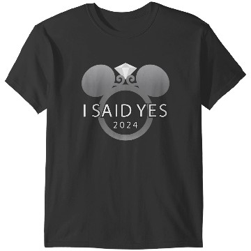 Discover Disney I Said Yes 2024 Engagement Ring Proposal Mickey T-Shirts