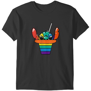 Discover Disneyss Lilo Stitch Pride Rainbow Hawaiian Shaved Ice T-Shirts