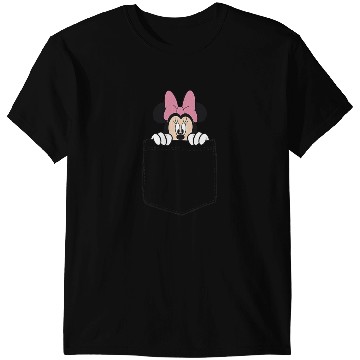 Discover Black Disney Minnie Mouse Classic Fit  - Crew Neck T-Shirts