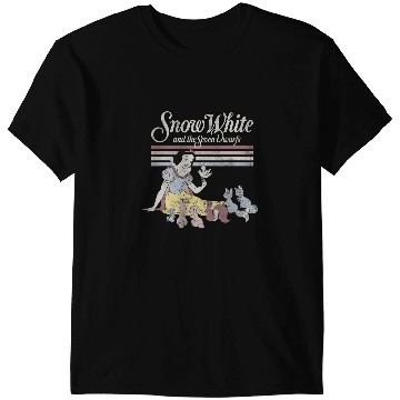 Discover Disney Snow White Critters  Stripe Graphic T-Shirts