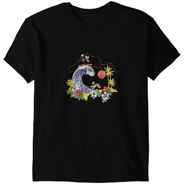Discover Disney Mickey Friends Mickey Mouse Surfing Outline T-Shirts