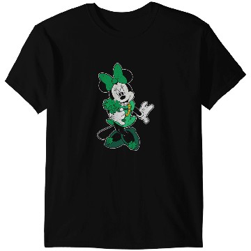 Discover Disney Retro Shamrock Minnie Mouse St. Patricks Day T-Shirts