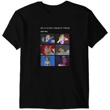 Discover Disney Princess Not Dramatic Meme Panel T-Shirts