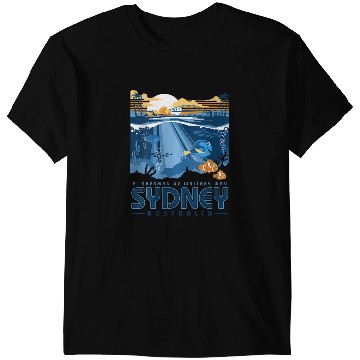 Discover Disneyss Pixars Finding Nemo Sydney Australia Poster T-Shirts