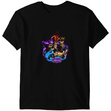 Discover Disney Aladdin Jafar Genie Jasmine Art Graphic T T-Shirts