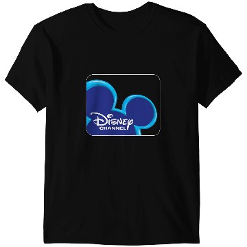 Discover Disney Channel  Mickey Mouse Blue Retro 2000s Logo T-Shirts