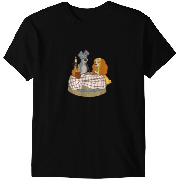Discover Disney Lady and Tramp Bella Notte Spaghetti TShi T-Shirts