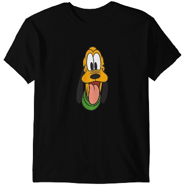 Discover Disney Mickey And Friends Pluto Face Small Pocket Logo T-Shirts