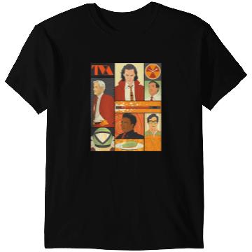 Discover Marvel Studios Loki Season 2 Faces of the TVA & Pie Disney+ T-Shirts