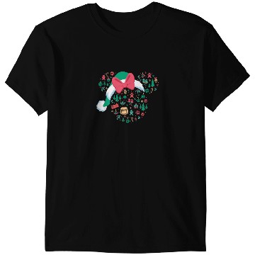 Discover Disney Minnie Mouse Head Icon Christmas Holiday T-Shirts