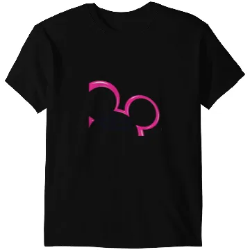 Discover Disney Channel  Mickey Mouse Pink Retro 2000s Logo T-Shirts