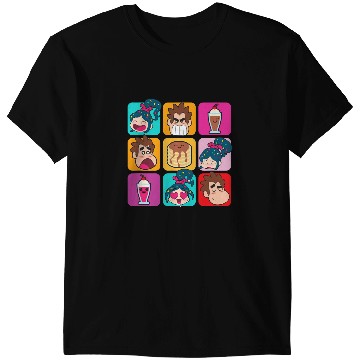 Discover Disney Wreck-It Ralph Vanellope Ralph & Desserts Panels T-Shirts
