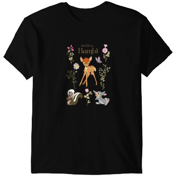 Discover Disney Bambi And Friends Flower Thumper Big Chest Logo T-Shirts