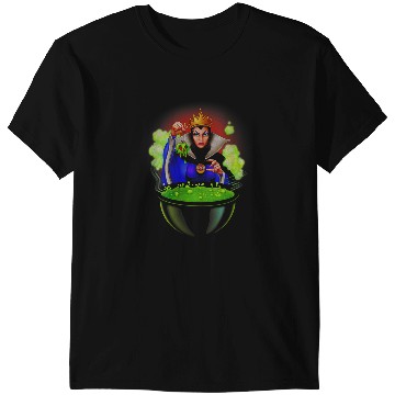 Discover Disneyss Villains Evil Queen Cauldron Bubble Portrait T-Shirts