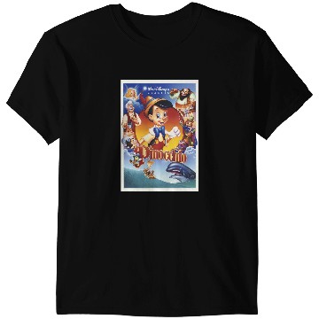 Discover Disney Pinocchio Movie Poster Group Shot T-Shirts