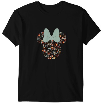 Discover Disney Minnie Mouse Spring Head Icon with Bow Springtime T-Shirts