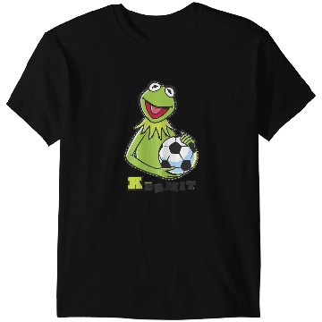 Discover Disneyss The Muppets Kermit Soccer Ball Vintages Stencil Logo T-Shirts