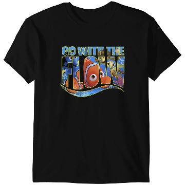 Discover Disneyss Pixars Finding Nemo Go With The Flow Logo Filled T-Shirts