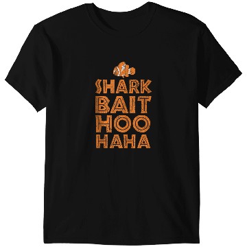 Discover Disneyss Pixars Finding Nemo Shark Bait Hoo Haa Distressed Logo T-Shirts