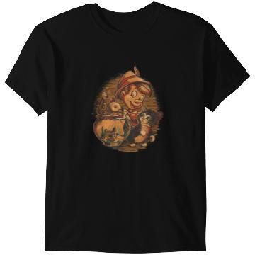 Discover Disneyss Pinocchio Jiminy Cricket Figaro And Cleo T-Shirts