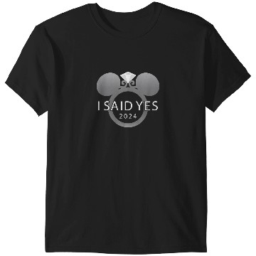 Discover Disney I Said Yes 2024 Engagement Ring Proposal T-Shirts