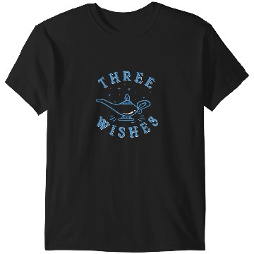 Discover Disney Aladdin Genie Three Wishes Lamp Blue Hue T-Shirts