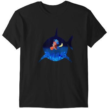 Discover Disneyss Pixars Finding Nemo Marlin Dory Bruce Silhouette T-Shirts