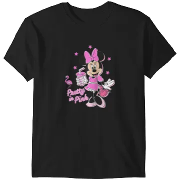 Discover Disney Minnie Mouse Pretty in Pink Raglan Baseball Tee T-Shirts