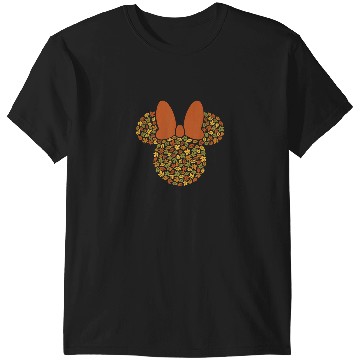 Discover Disney Minnie Mouse Icon Autumn Fall Leaves T-Shirts