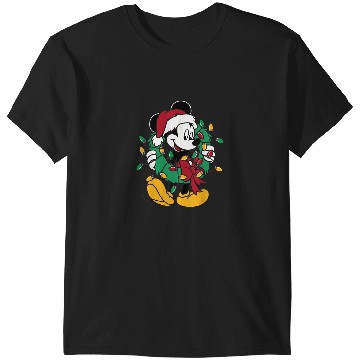 Discover Disney Mickey Mouse Christmas Lights T-Shirts