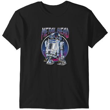 Discover R2D2 Metal Head Disney+ T-Shirt T-Shirts