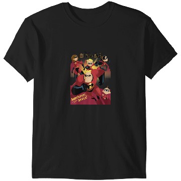 Discover Disney Pixar The Incredibles Superhero Group Pos T-Shirts