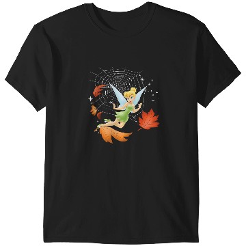 Discover Disney Peter Pan Tinker Bell Fall Spider Web Leaf T-Shirts