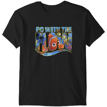 Discover Disneyss Pixars Finding Nemo Go With The Flow Logo Filled T-Shirts