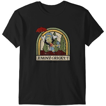 Discover Disneyss Pinocchio Jiminy Cricket Established 1940 T-Shirts