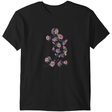Discover Disney Floral Mickey Raglan Baseball Tee T-Shirts