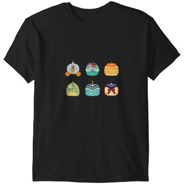 Discover Disney Princess Pumpkins Fall Autumn Six Pumpkin Princesses T-Shirts