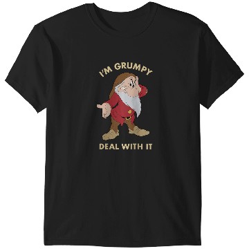 Discover Disneyss Snow White I'm Grumpy Deal With It Portrait T-Shirts